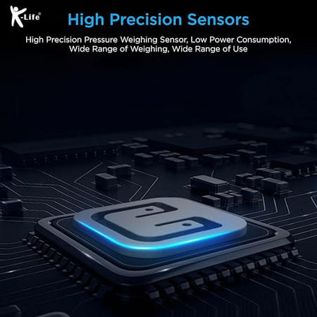 K-Life Ws-101 Digital Personal Electronic Body Weight Machine | 180kg Capacity | Grey