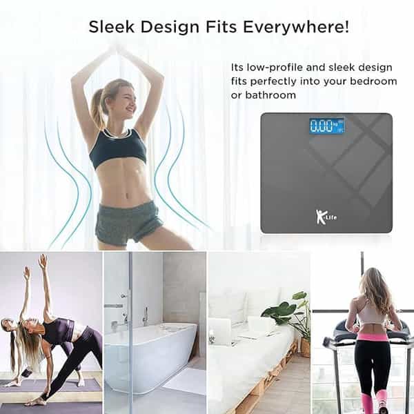 K-Life Ws-101 Digital Personal Electronic Body Weight Machine | 180Kg Capacity | Grey