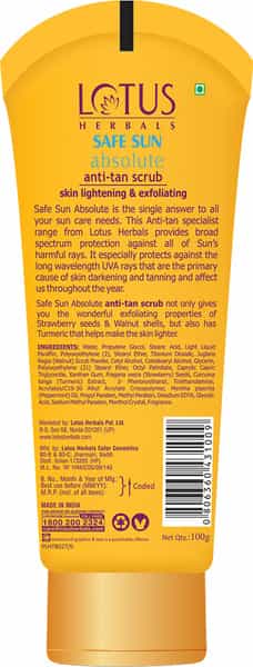 Lotus Herbals Ss Absolute Anti-Tan Scrub 100 Gm