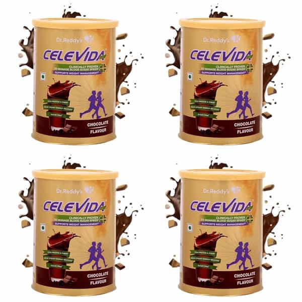 Celevida Nutrition Health Drink Chocolate Flavour 400G X Pack Of 4 Nutrition Drink