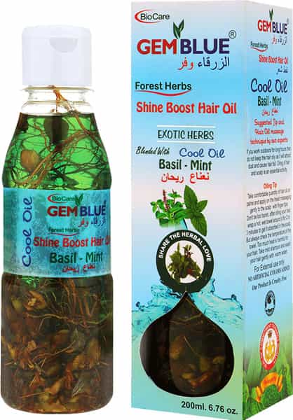 Gemblue Biocare Basil- Mint Hair Oil 200Ml