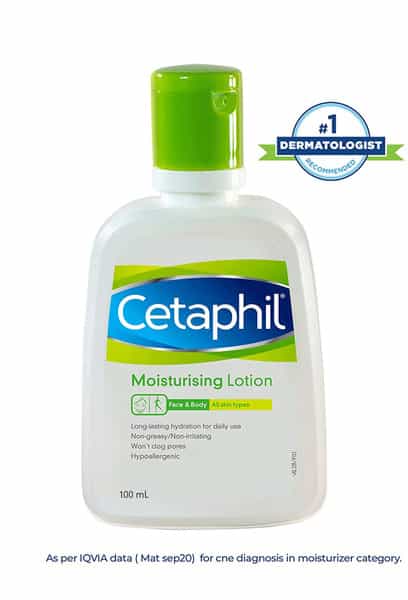 Cetaphil Moisturising Lotion 100Ml & Moisturising Cream 80Gm | Combo