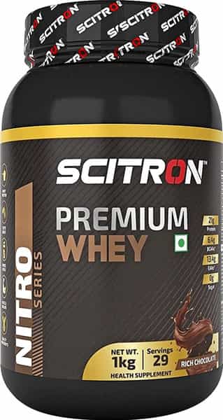 Scitron Nitro Series Premium Whey - 1Kg (Rich Chocolate)