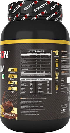 Scitron Nitro Series Premium Whey - 1kg (Rich Chocolate)