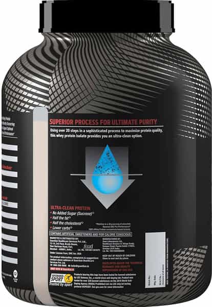 Gnc Amp Pure Isolate - 25G Protein 5G Bcaa- 4.4 Lbs 2 Kg (Chocolate Frosting)