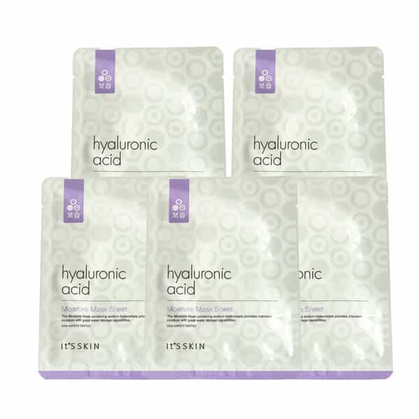 It's Skin Hyaluronic Acid Moisture Mask Sheet - Pack Of 5