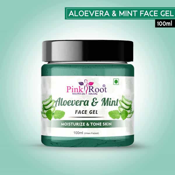 Pink Root Aloevera & Mint Face Gel 100Ml