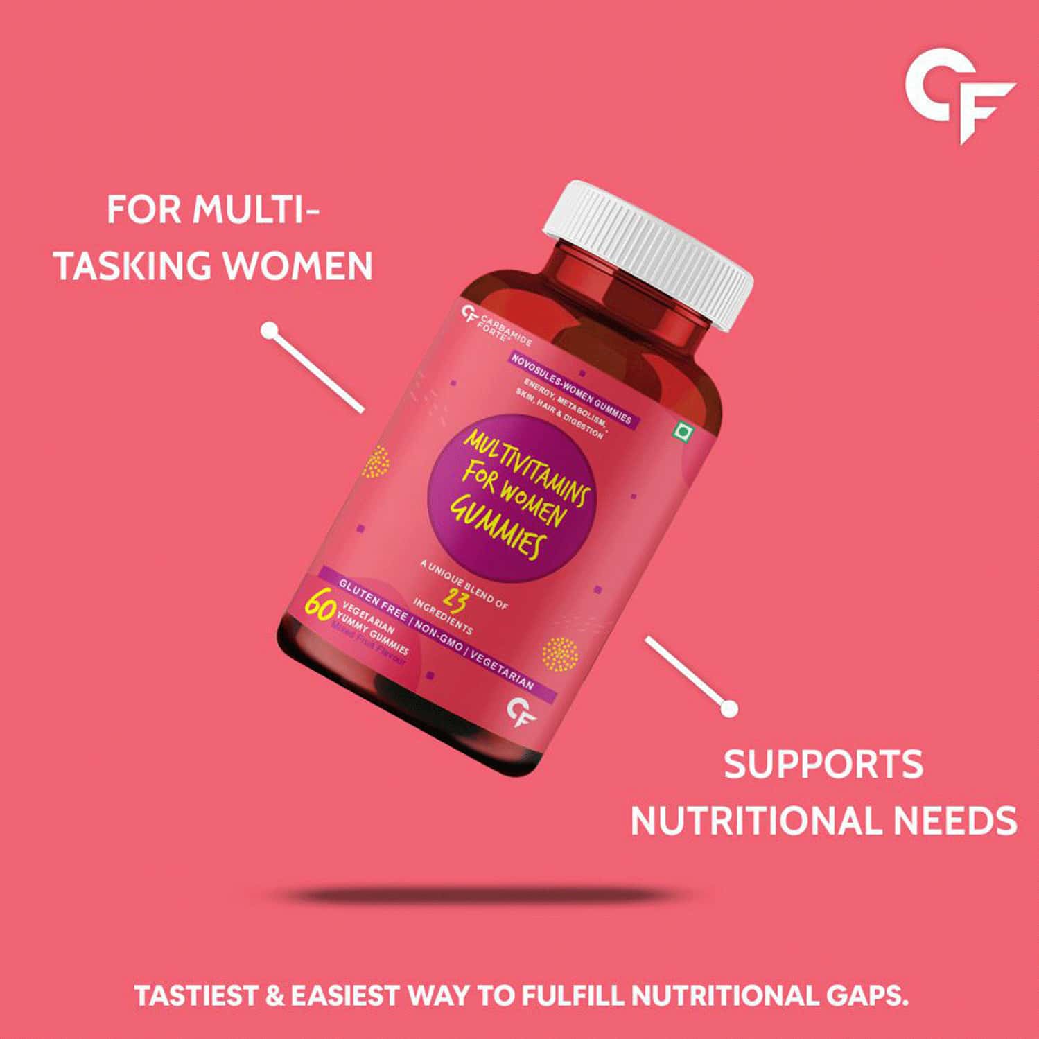 Buy CARBAMIDE FORTE MULTIVITAMIN GUMMIES FOR WOMEN 23 INGREDIENTS60