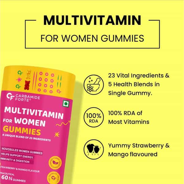 Carbamide Forte Multivitamin Gummies For Women 23 Ingredients-60 Gummies