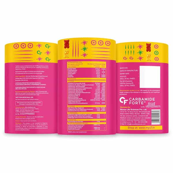 Carbamide Forte Multivitamin Gummies For Women 23 Ingredients-60 Gummies