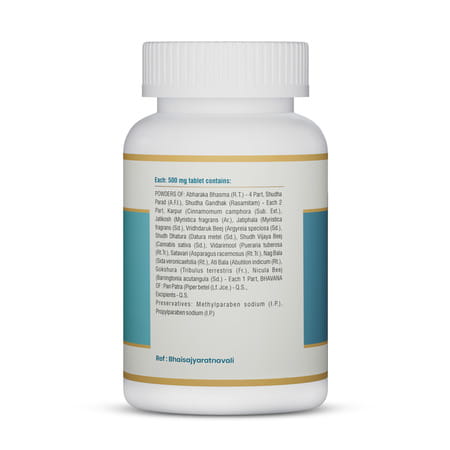 Jeena Sikho Lakshmi Vilas Ras Ayurvedic Care For Cough | Cough Relief Supplements | 60 Tablets