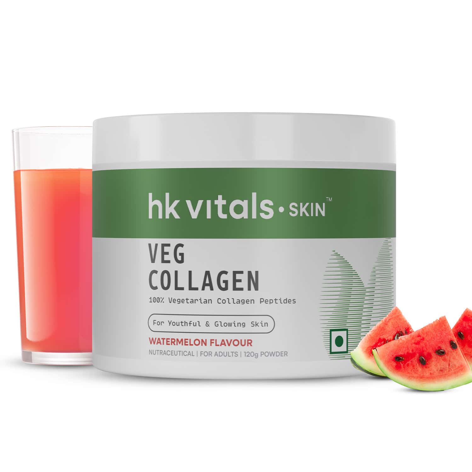Hk Vitals Veg Collagen Supplement (watermelon - 120g) | With Biotin