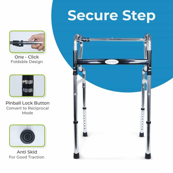 Everactiv Step Walker For Elderly And Senior Citizens