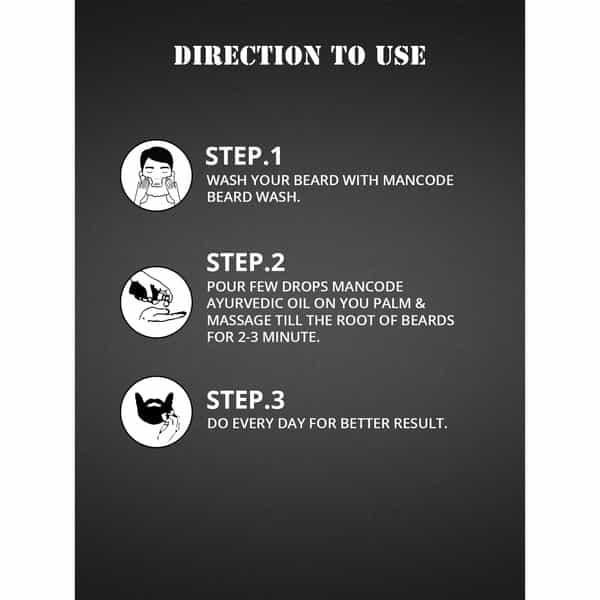 Mancode Ayurvedic Beard Growth Oil (50Ml)