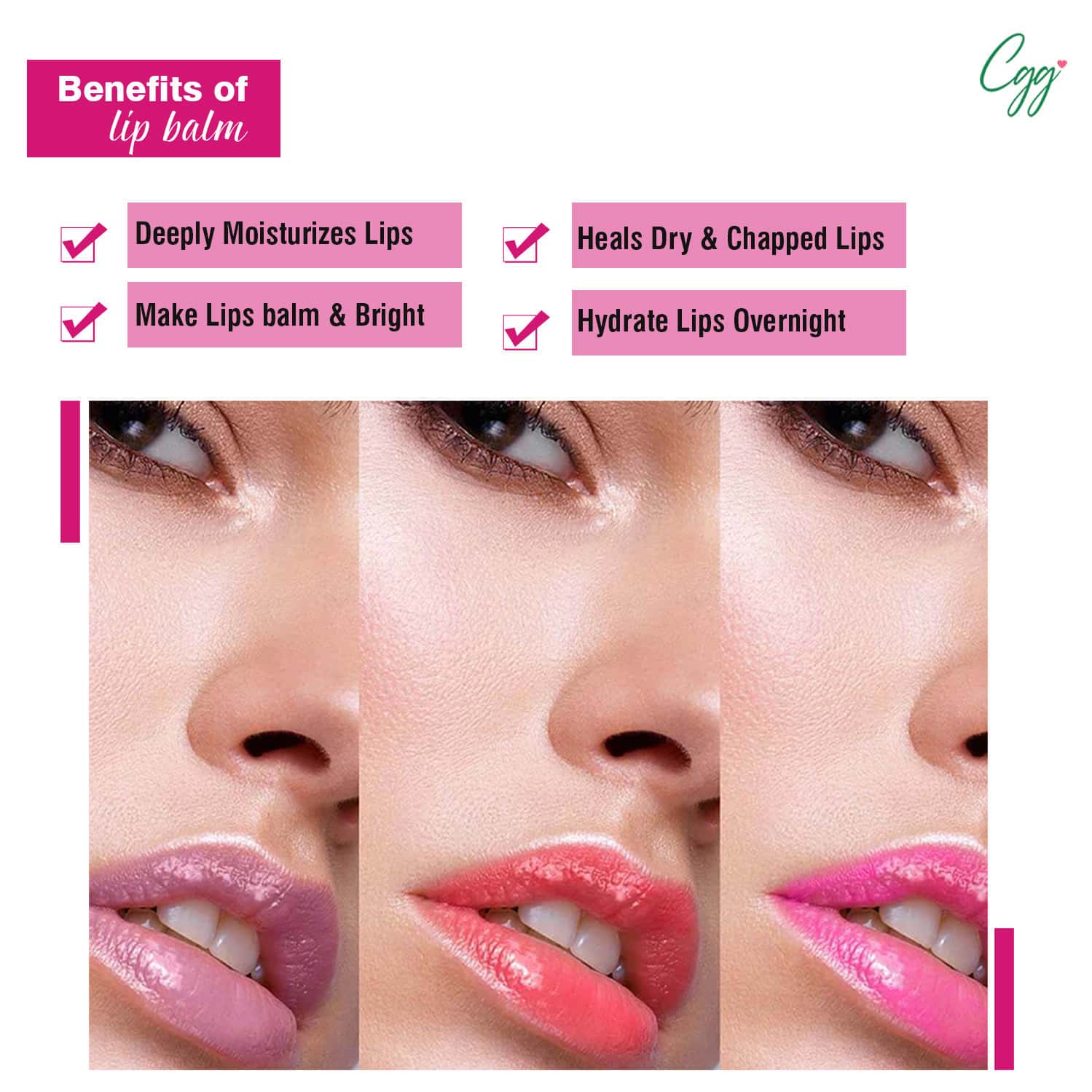 Buy CGG COSMETICS WATERMELON LIP BALMSPF15SOFT PINK LIPS VIT C+E