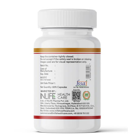 Inlife Evening Primrose Oil Extra Virgin Cold Pressed 500 Mg - 60 Capsules