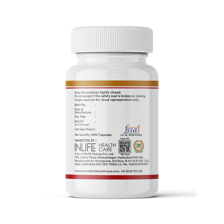 Inlife Evening Primrose Oil Extra Virgin Cold Pressed 500 Mg - 60 Capsules