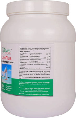 Naturz Ayurveda Calmplus - 900 Capsules (Pack Of 2)