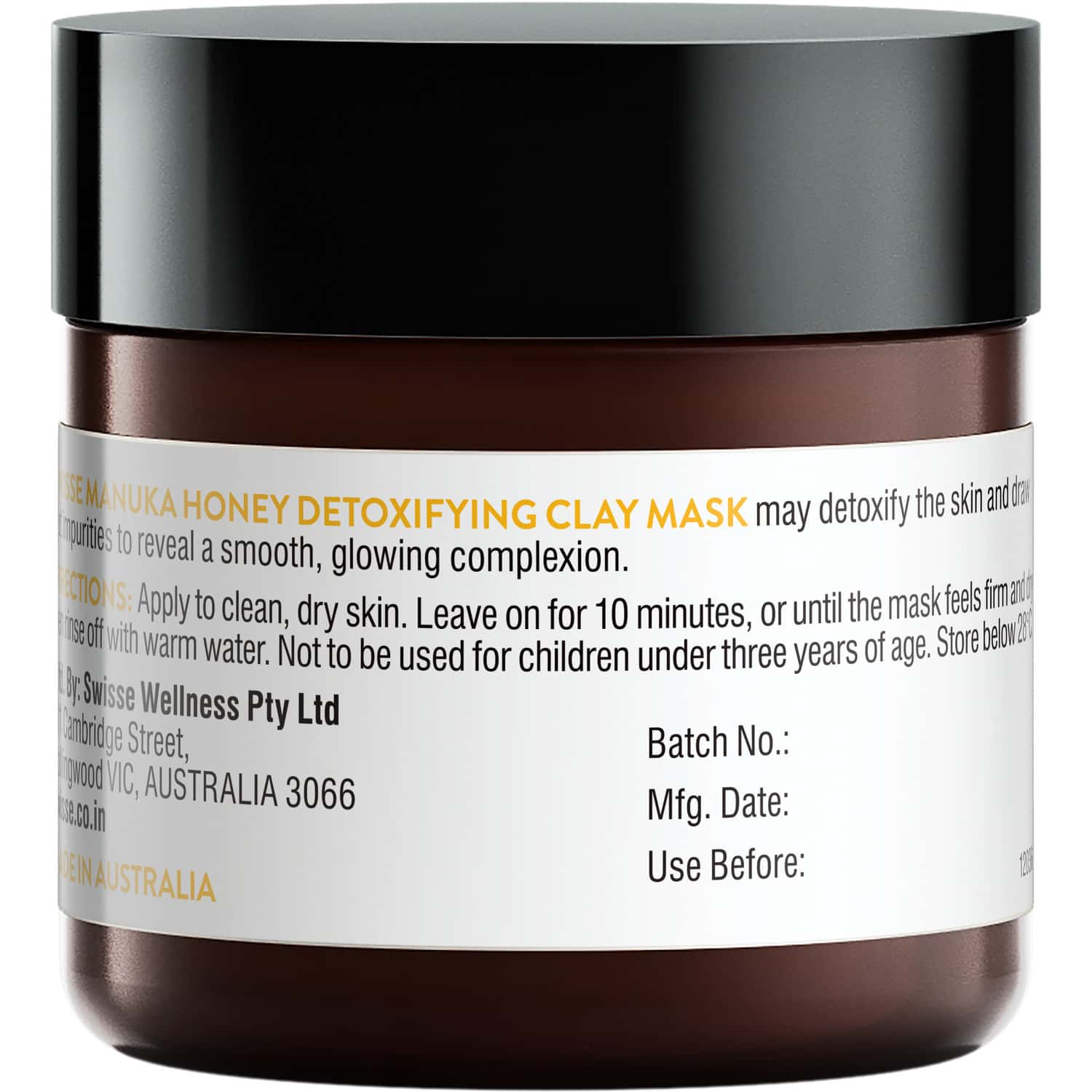 Buy Swisse Sc Manuka Honey Detoxifying Clay Mask 70gm Online & Get