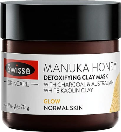 Swisse Sc Manuka Honey Detoxifying Clay Mask Glow - 70g (Normal Skin)