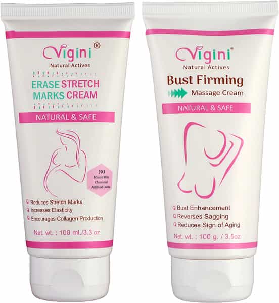 Vigini Erase Stretch Marks Removal Cream & Bust Firming Massage Cream 200Ml