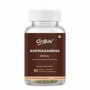 Oribite Ashwagandha 1500mg Capsules For Stress Relief 60 Capsules