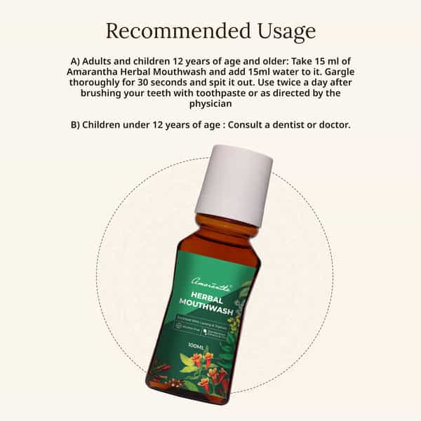 Amarantha Herbal Mouthwash (Pack Of 3)