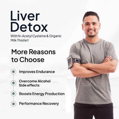 Miduty Liver Detox - Milk Thistle With Nac 900mg For Fatty Liver - Pigmentation -Detox -60 Capsules