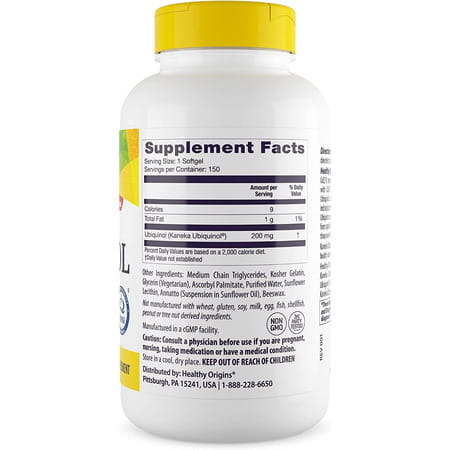 Healthy Origins Ubiquinol | 150 Softgels
