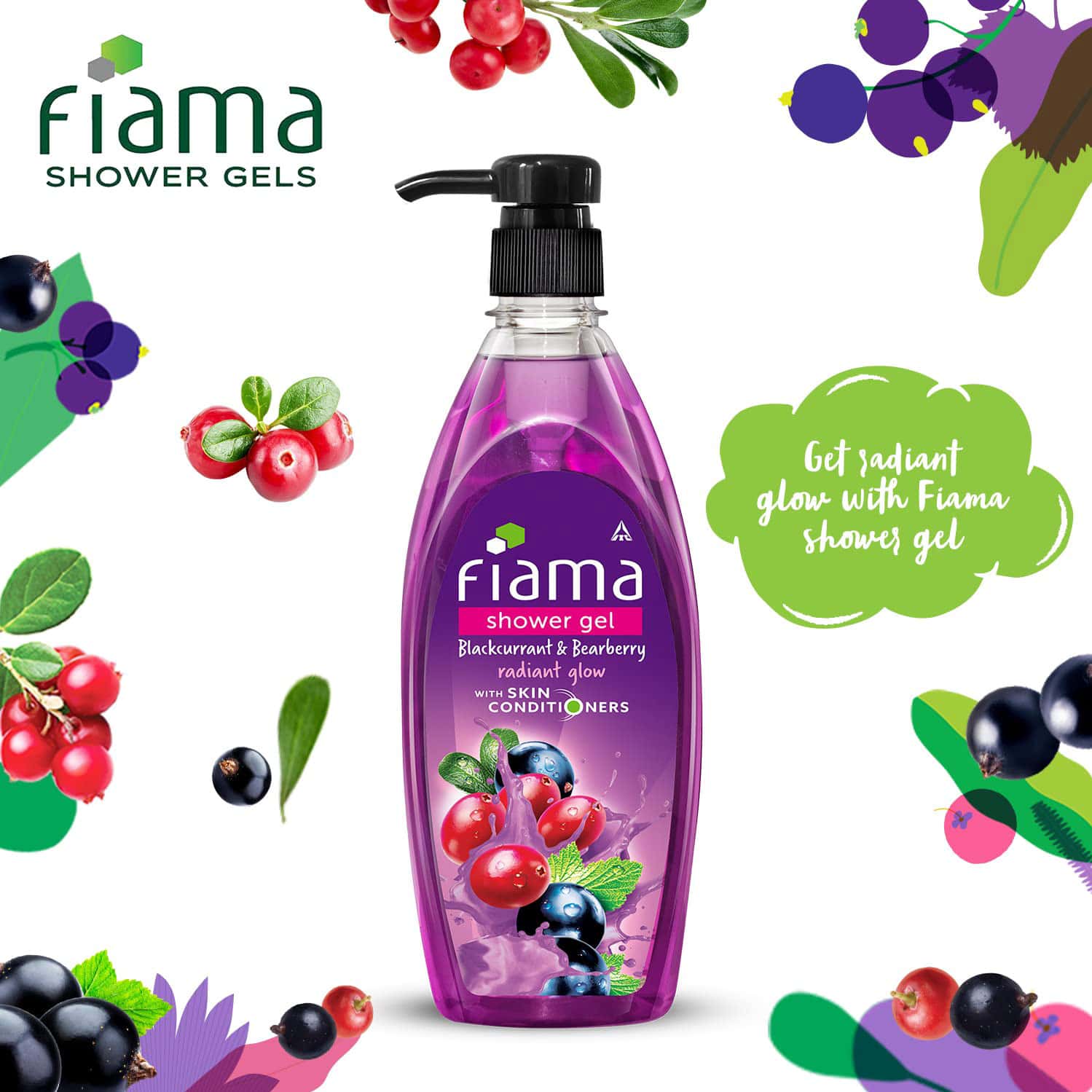 Buy FIAMA SHOWER GEL BLACKCURRANT & BEARBERRY BODY WASH FOR RADIANT