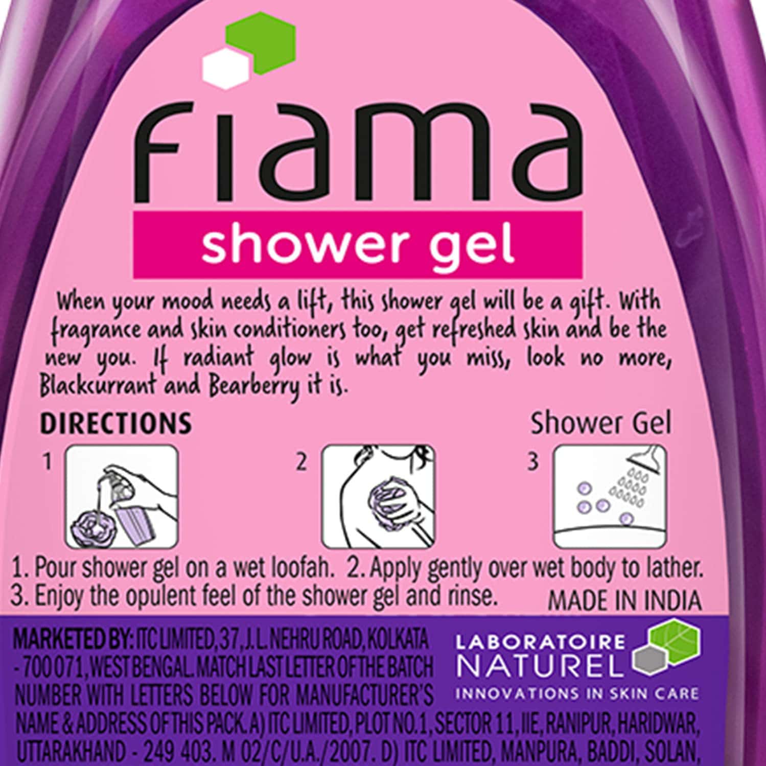 Buy FIAMA SHOWER GEL BLACKCURRANT & BEARBERRY BODY WASH FOR RADIANT