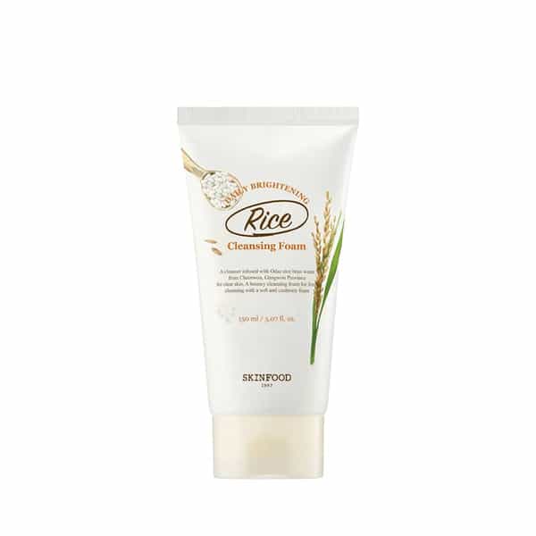 Skinfood Rice Daily Brightening Cleansing Foam - Korean Face Cleanser - Korean Skincare - 150Ml