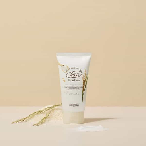 Skinfood Rice Daily Brightening Cleansing Foam - Korean Face Cleanser - Korean Skincare - 150Ml