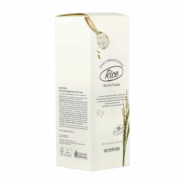 Skinfood Rice Daily Brightening Cleansing Foam - Korean Face Cleanser - Korean Skincare - 150Ml