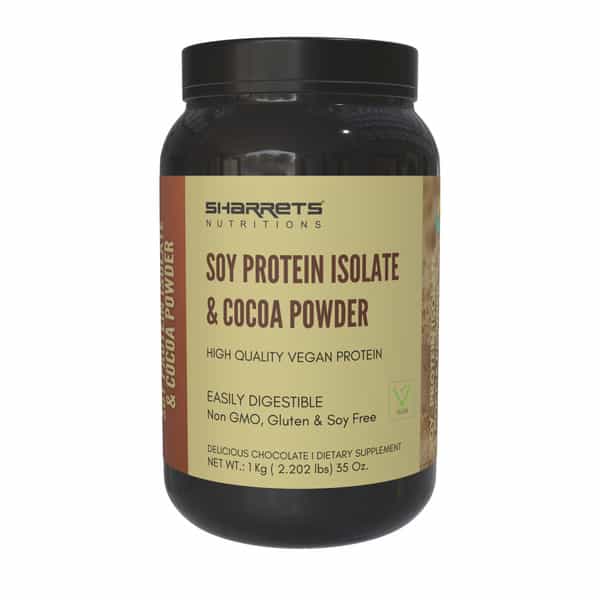 Sharrets Soy Protein Isolate 90 | Choco | Gluten Free | Pack Of 2 | 1Kg Each