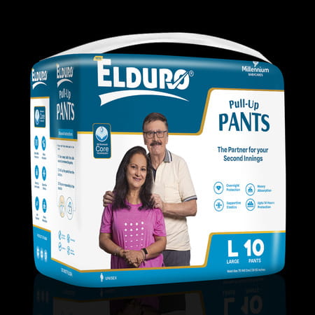 Elduro Premium Range Unisex Adult Pullup Pant Diaper ( Pack Of 1 | Large | 10 Diaper) (Pack Of 1)