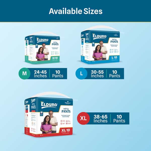 Elduro Premium Range Unisex Adult Pullup Pant Diaper ( Pack Of 1 | Large | 10 Diaper) (Pack Of 1)