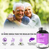 Naturyz Triple Strength Omega 3 Fish Oil Capsules With Highest Epa 1200Mg | Dha 800Mg - 50 Softgels