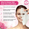 Tnw-The Natural Wash Rose Face Sheet Mask - Pack Of 2