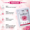Tnw-The Natural Wash Rose Face Sheet Mask - Pack Of 2