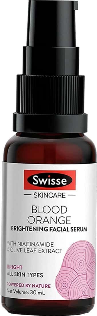 Swisse Skincare Blood Orange Brightening Facial Serum With Olive Leaf Extract Niacinamide - 30ml