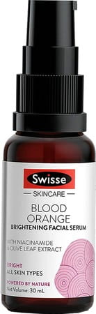 Swisse Skincare Blood Orange Brightening Facial Serum With Olive Leaf Extract Niacinamide - 30ml