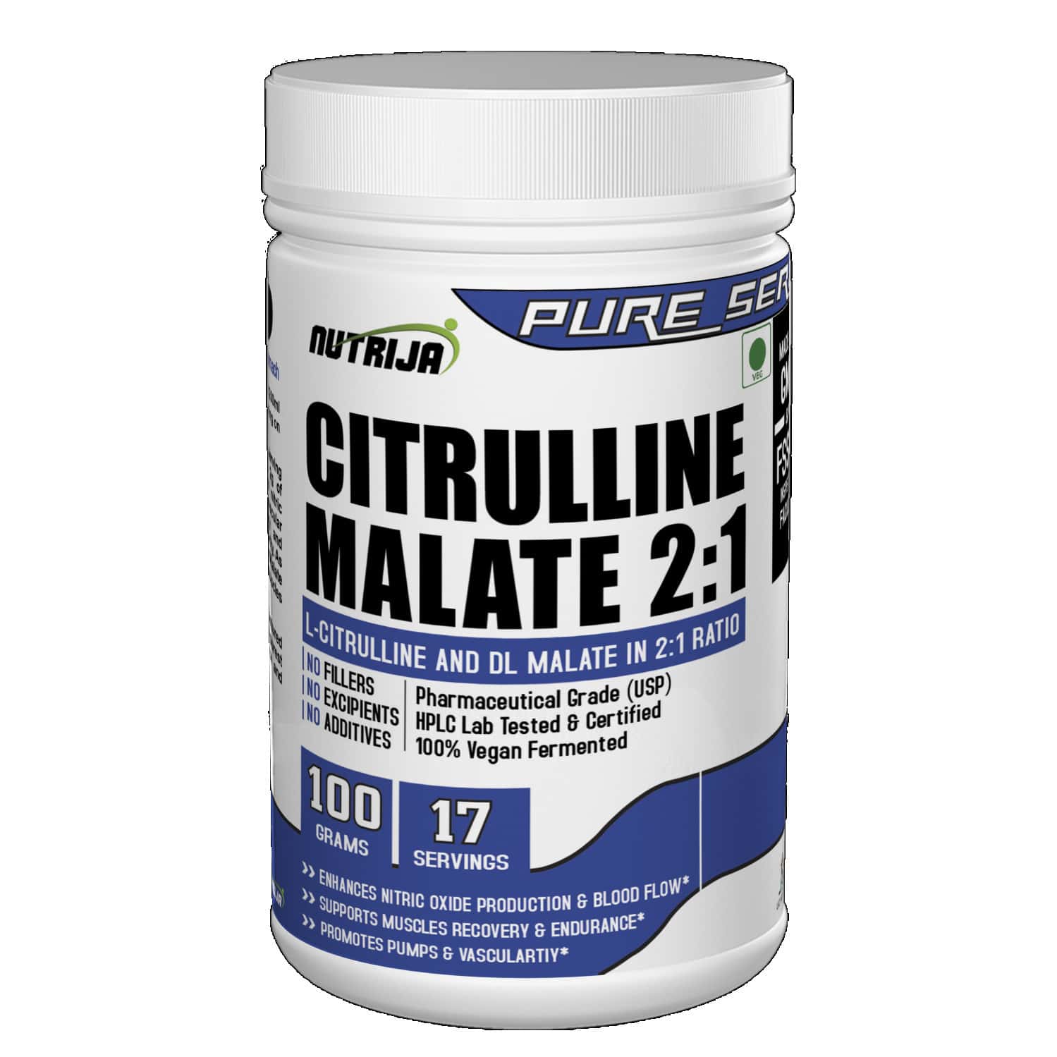 Nutrija-citrulline Malate- 100 Grams (blueberry Lemonade)