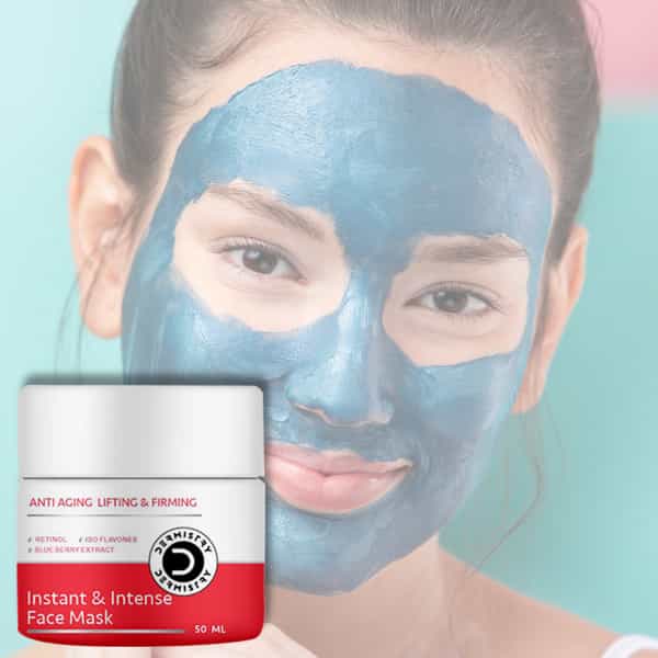 Dermistry Instant Skin Tightening Lifting Firming Retinol Anti Aging Serum & Blueberry Face Mask
