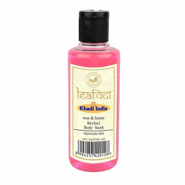 Khadi Leafveda Rose And Honey Body Wash 210 Ml