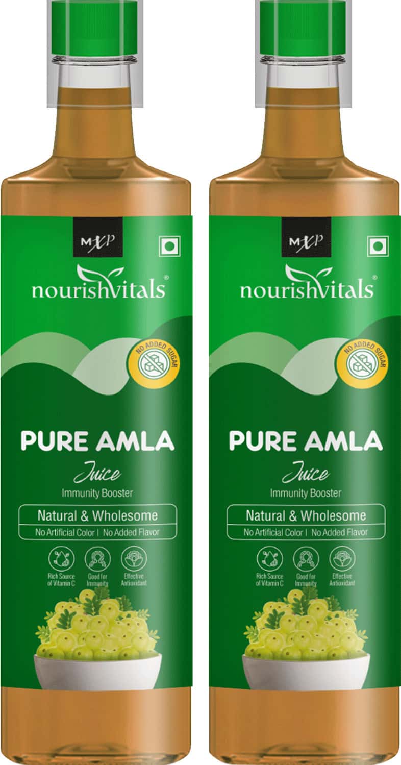 Nourishvitals Pure Amla Juice | 500ml (Pack Of 2)