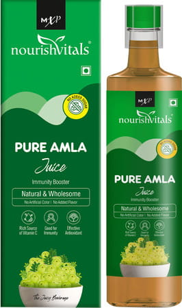 Nourishvitals Pure Amla Juice | 500Ml (Pack Of 2)