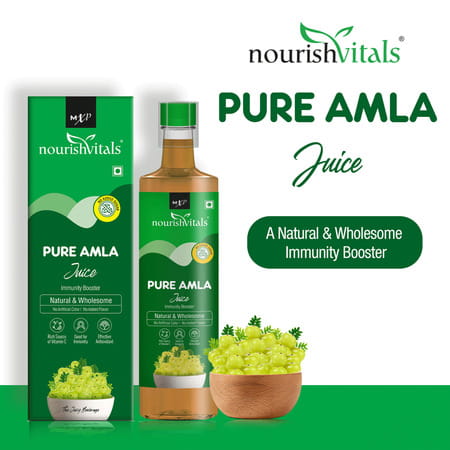 Nourishvitals Pure Amla Juice | 500Ml (Pack Of 2)