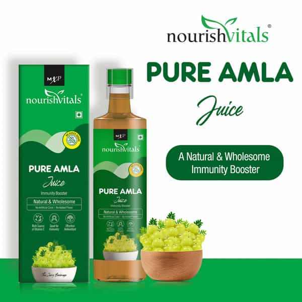 Nourishvitals Pure Amla Juice | 500Ml (Pack Of 2)