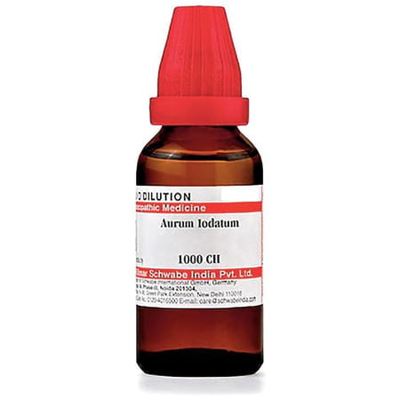 Dr. Willmar Schwabe India Aurum Iodatum Dilution 1000 Ch 30 Ml